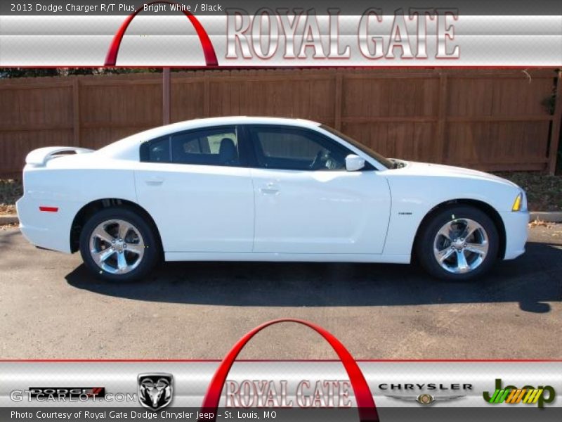 Bright White / Black 2013 Dodge Charger R/T Plus