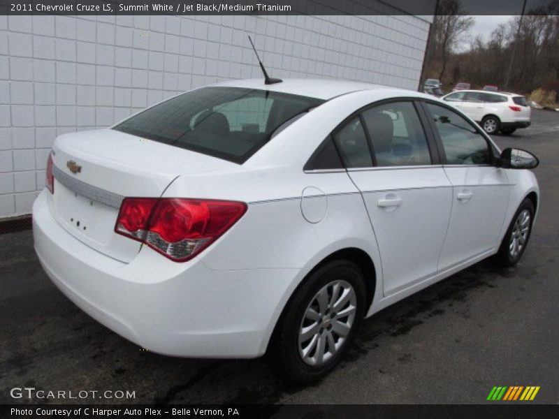 Summit White / Jet Black/Medium Titanium 2011 Chevrolet Cruze LS