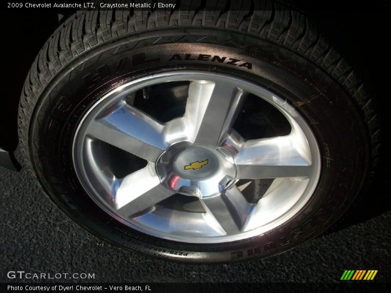 Graystone Metallic / Ebony 2009 Chevrolet Avalanche LTZ