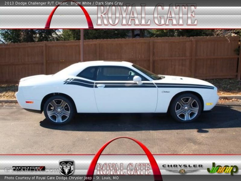 Bright White / Dark Slate Gray 2013 Dodge Challenger R/T Classic