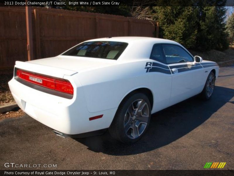 Bright White / Dark Slate Gray 2013 Dodge Challenger R/T Classic