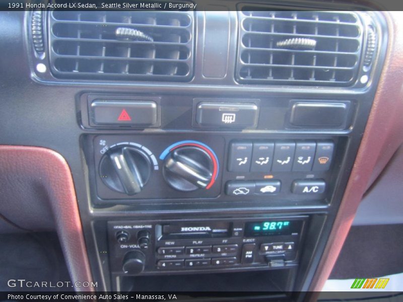 Controls of 1991 Accord LX Sedan