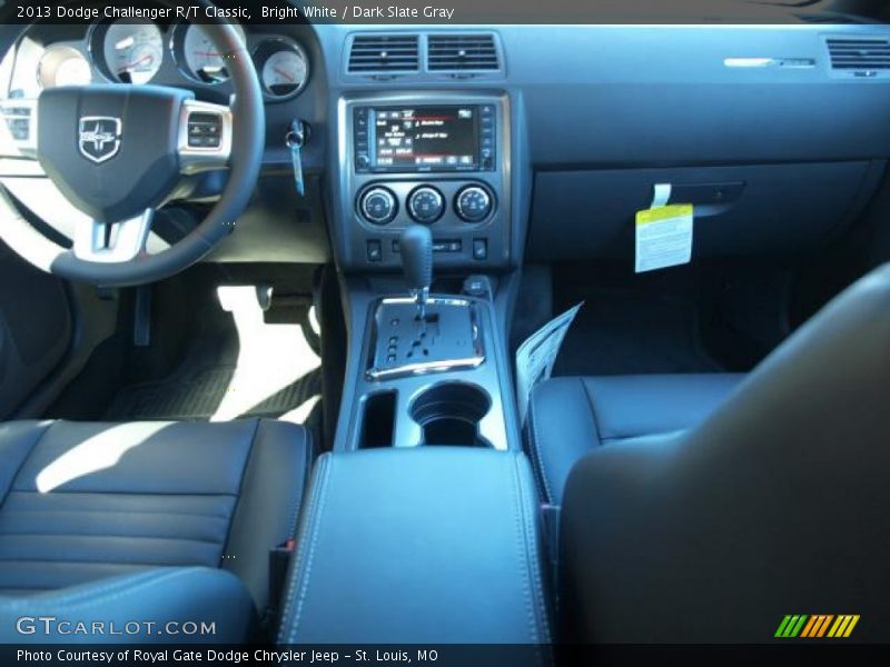Bright White / Dark Slate Gray 2013 Dodge Challenger R/T Classic