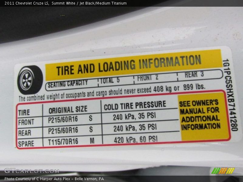 Summit White / Jet Black/Medium Titanium 2011 Chevrolet Cruze LS