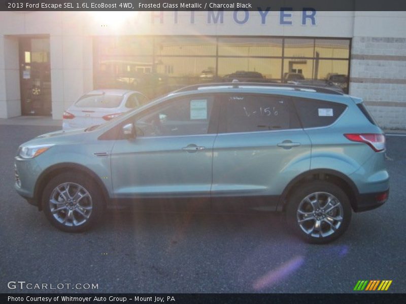 Frosted Glass Metallic / Charcoal Black 2013 Ford Escape SEL 1.6L EcoBoost 4WD