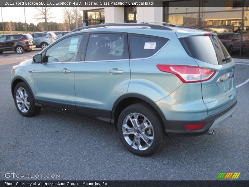 Frosted Glass Metallic / Charcoal Black 2013 Ford Escape SEL 1.6L EcoBoost 4WD