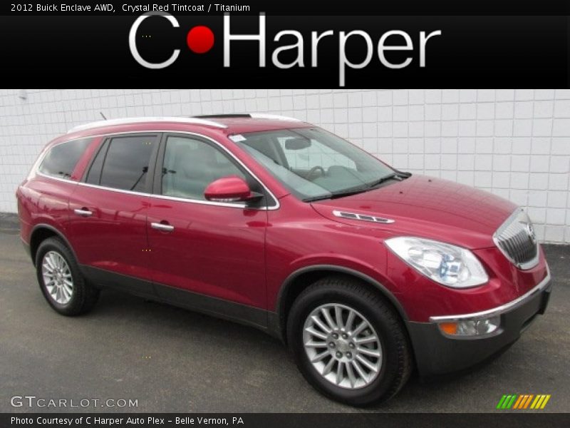 Crystal Red Tintcoat / Titanium 2012 Buick Enclave AWD