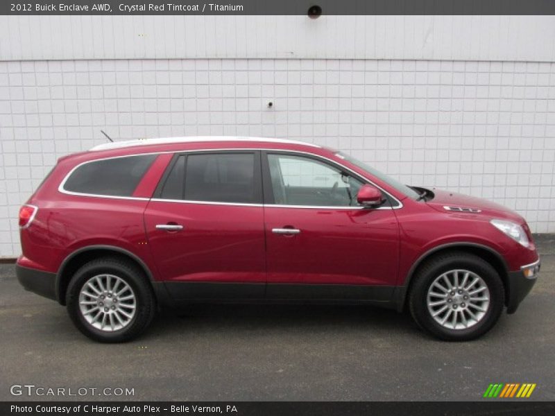 Crystal Red Tintcoat / Titanium 2012 Buick Enclave AWD