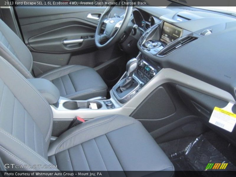Frosted Glass Metallic / Charcoal Black 2013 Ford Escape SEL 1.6L EcoBoost 4WD