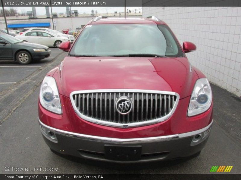 Crystal Red Tintcoat / Titanium 2012 Buick Enclave AWD