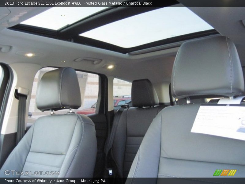 Frosted Glass Metallic / Charcoal Black 2013 Ford Escape SEL 1.6L EcoBoost 4WD