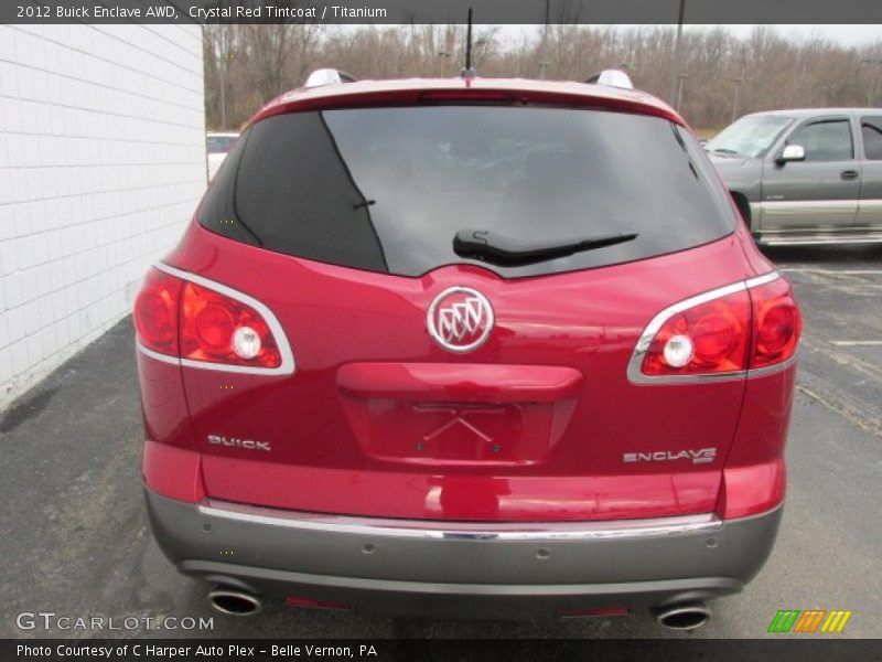 Crystal Red Tintcoat / Titanium 2012 Buick Enclave AWD