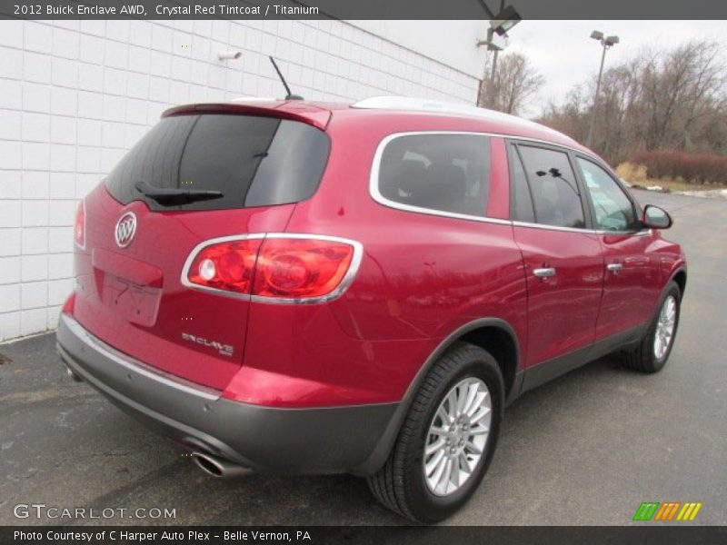 Crystal Red Tintcoat / Titanium 2012 Buick Enclave AWD