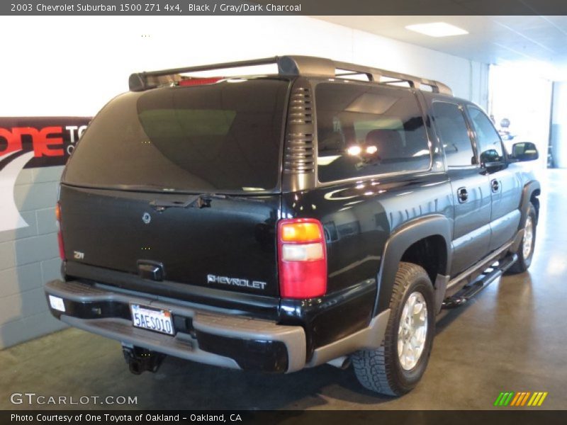 Black / Gray/Dark Charcoal 2003 Chevrolet Suburban 1500 Z71 4x4