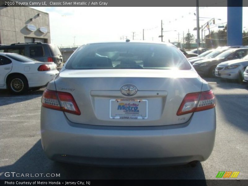 Classic Silver Metallic / Ash Gray 2010 Toyota Camry LE