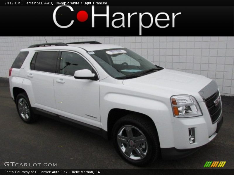 Olympic White / Light Titanium 2012 GMC Terrain SLE AWD