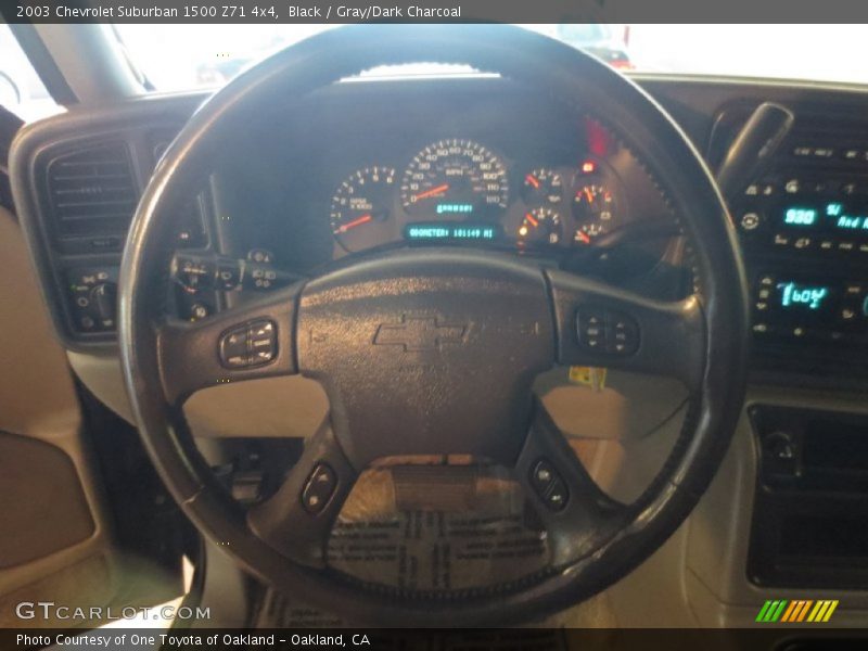 Black / Gray/Dark Charcoal 2003 Chevrolet Suburban 1500 Z71 4x4