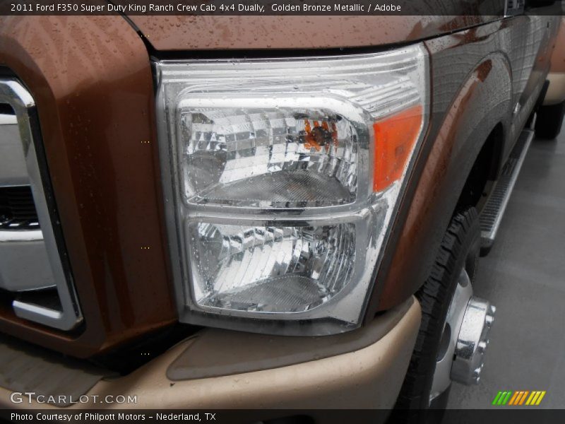 Golden Bronze Metallic / Adobe 2011 Ford F350 Super Duty King Ranch Crew Cab 4x4 Dually