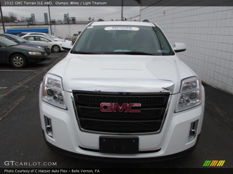 Olympic White / Light Titanium 2012 GMC Terrain SLE AWD