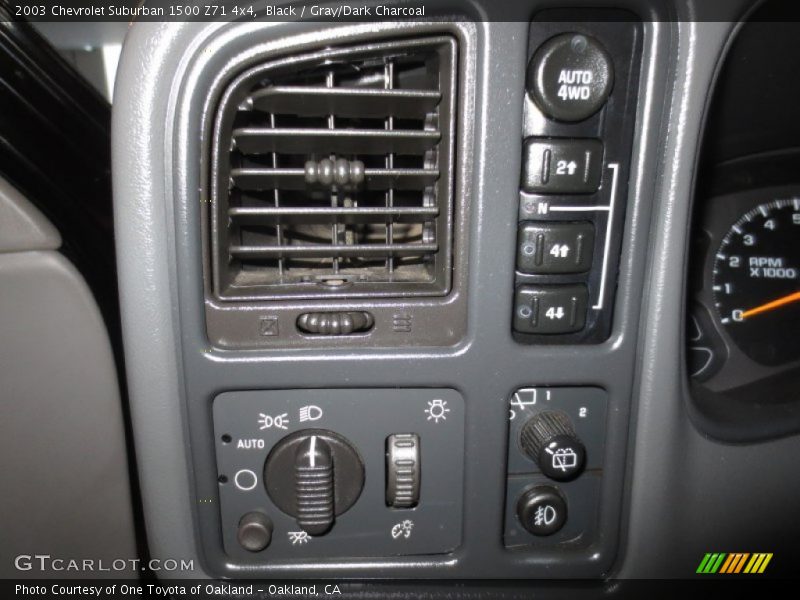 Black / Gray/Dark Charcoal 2003 Chevrolet Suburban 1500 Z71 4x4