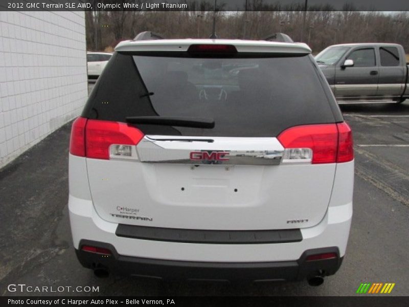 Olympic White / Light Titanium 2012 GMC Terrain SLE AWD