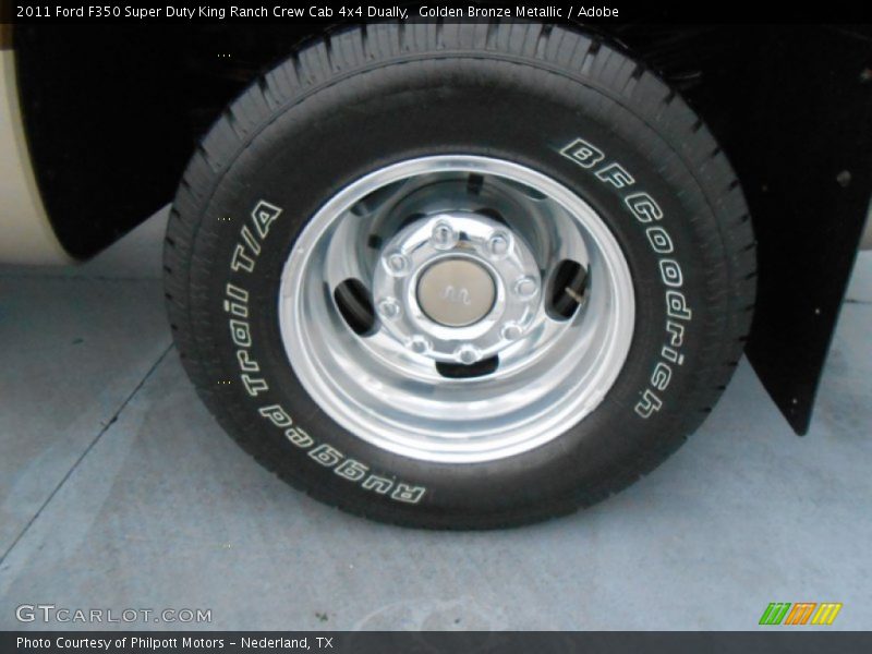 Golden Bronze Metallic / Adobe 2011 Ford F350 Super Duty King Ranch Crew Cab 4x4 Dually