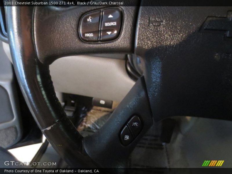 Black / Gray/Dark Charcoal 2003 Chevrolet Suburban 1500 Z71 4x4