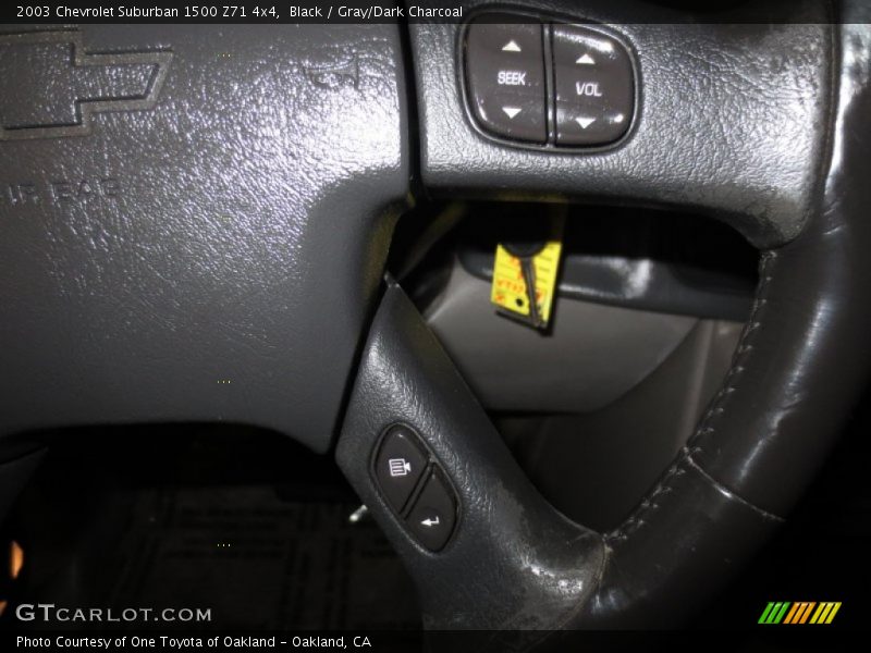 Black / Gray/Dark Charcoal 2003 Chevrolet Suburban 1500 Z71 4x4