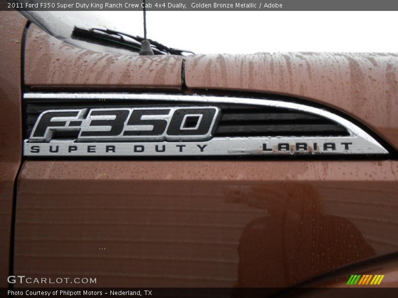 Golden Bronze Metallic / Adobe 2011 Ford F350 Super Duty King Ranch Crew Cab 4x4 Dually