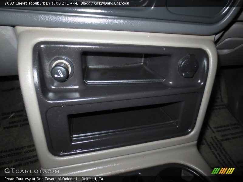 Black / Gray/Dark Charcoal 2003 Chevrolet Suburban 1500 Z71 4x4