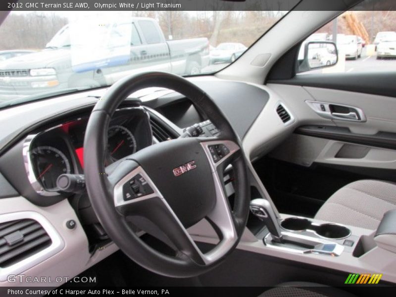 Olympic White / Light Titanium 2012 GMC Terrain SLE AWD