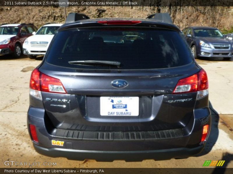Graphite Gray Metallic / Off Black 2011 Subaru Outback 2.5i Premium Wagon