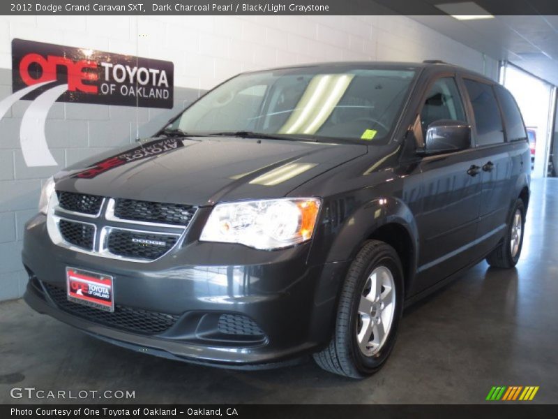 Dark Charcoal Pearl / Black/Light Graystone 2012 Dodge Grand Caravan SXT