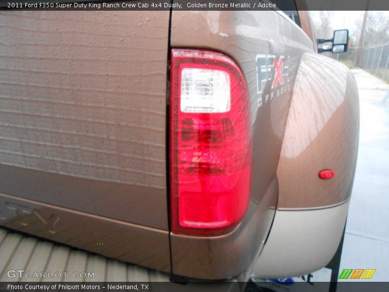 Golden Bronze Metallic / Adobe 2011 Ford F350 Super Duty King Ranch Crew Cab 4x4 Dually
