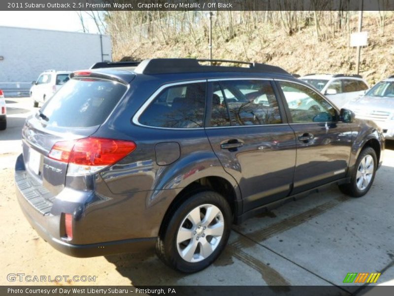 Graphite Gray Metallic / Off Black 2011 Subaru Outback 2.5i Premium Wagon