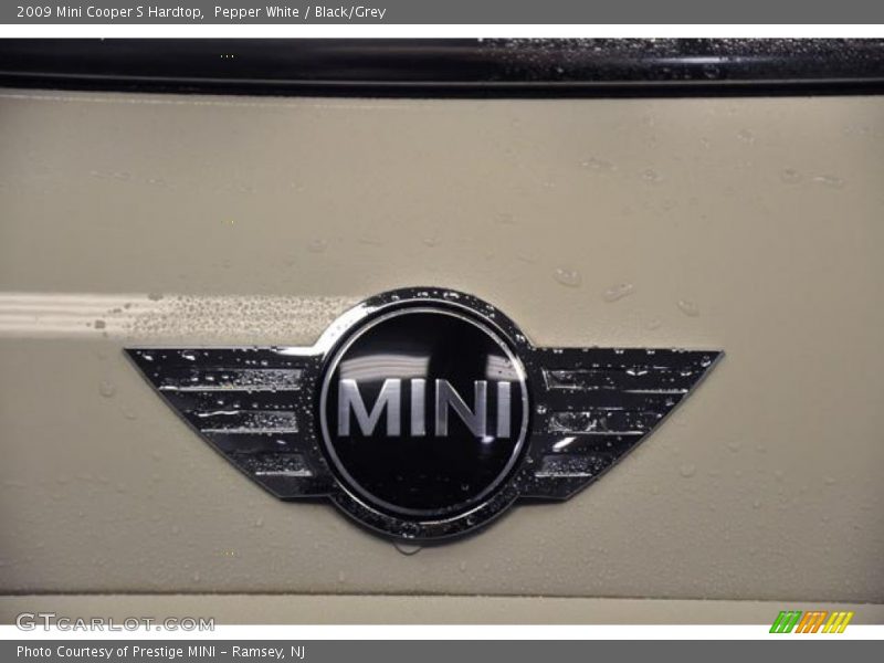 Pepper White / Black/Grey 2009 Mini Cooper S Hardtop