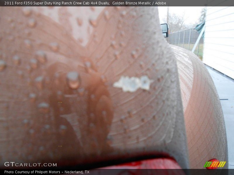 Golden Bronze Metallic / Adobe 2011 Ford F350 Super Duty King Ranch Crew Cab 4x4 Dually