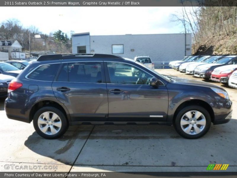 Graphite Gray Metallic / Off Black 2011 Subaru Outback 2.5i Premium Wagon