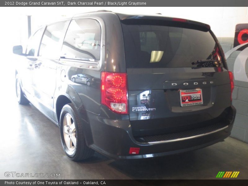 Dark Charcoal Pearl / Black/Light Graystone 2012 Dodge Grand Caravan SXT