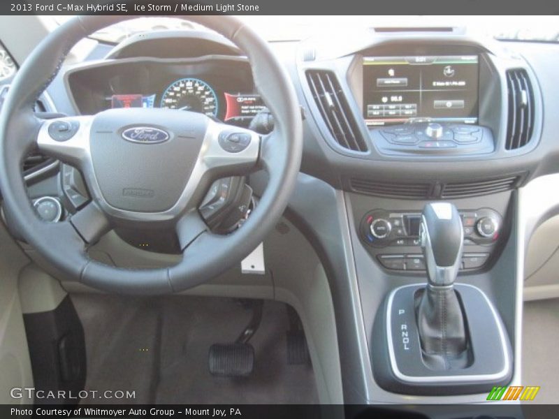 Ice Storm / Medium Light Stone 2013 Ford C-Max Hybrid SE