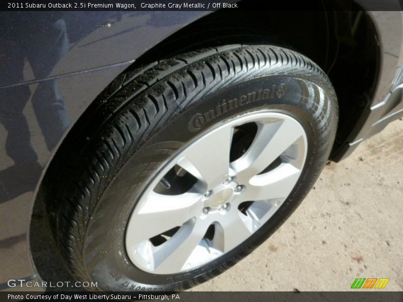 Graphite Gray Metallic / Off Black 2011 Subaru Outback 2.5i Premium Wagon