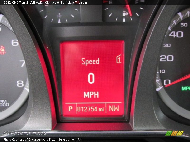 Olympic White / Light Titanium 2012 GMC Terrain SLE AWD
