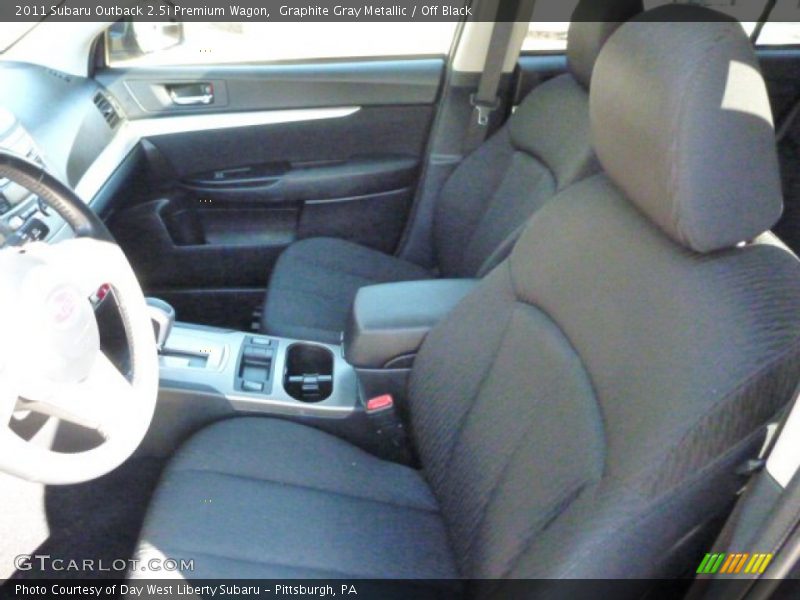 Graphite Gray Metallic / Off Black 2011 Subaru Outback 2.5i Premium Wagon