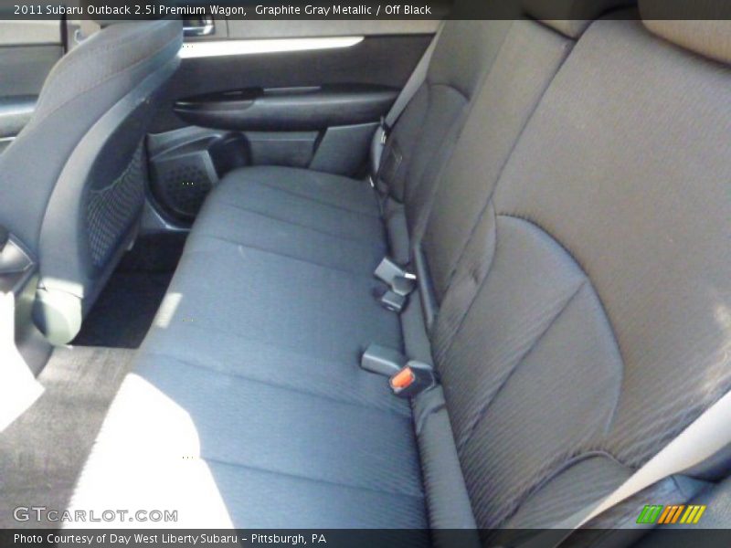 Graphite Gray Metallic / Off Black 2011 Subaru Outback 2.5i Premium Wagon