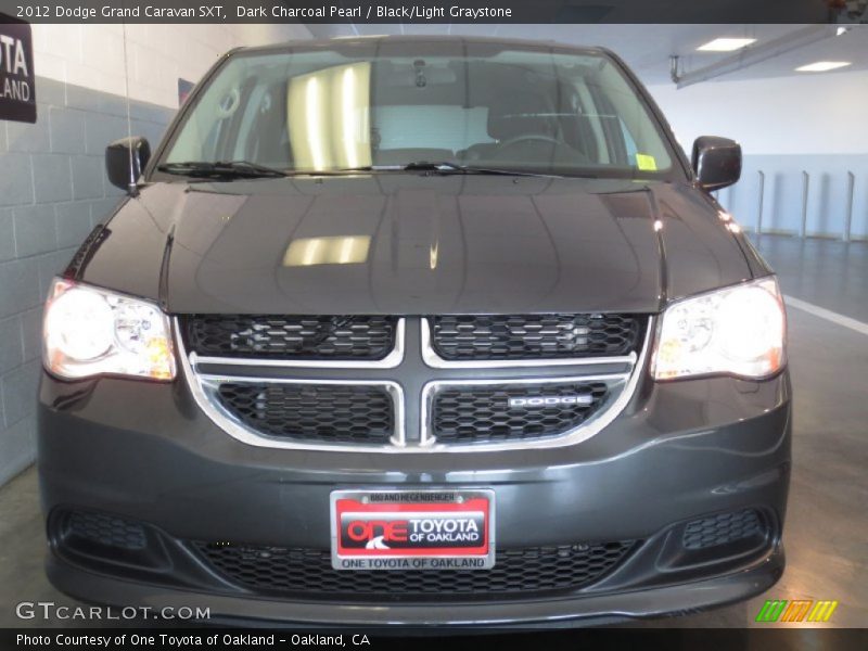 Dark Charcoal Pearl / Black/Light Graystone 2012 Dodge Grand Caravan SXT