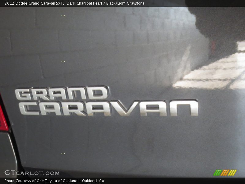 Dark Charcoal Pearl / Black/Light Graystone 2012 Dodge Grand Caravan SXT