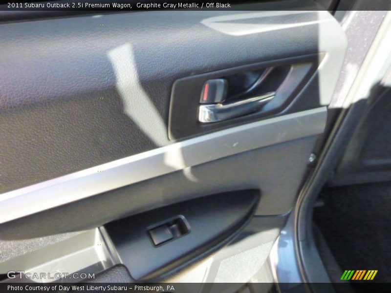 Graphite Gray Metallic / Off Black 2011 Subaru Outback 2.5i Premium Wagon