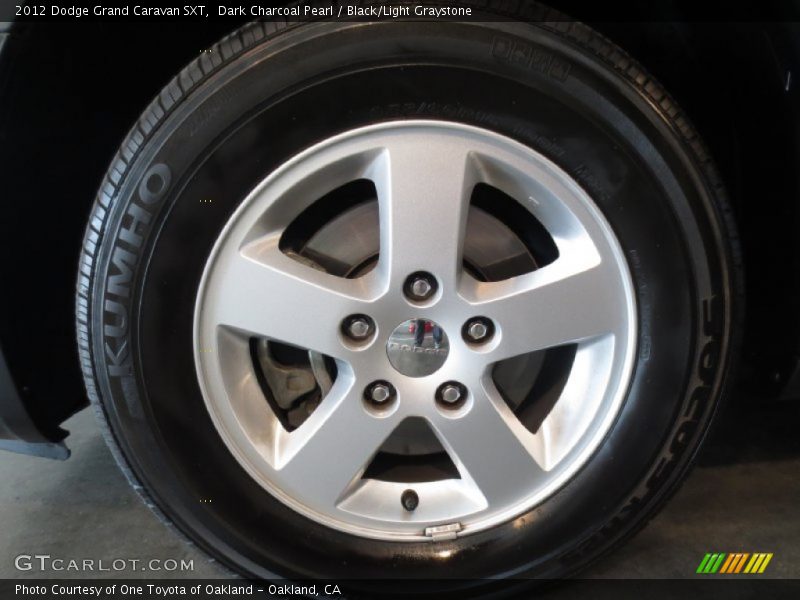 Dark Charcoal Pearl / Black/Light Graystone 2012 Dodge Grand Caravan SXT