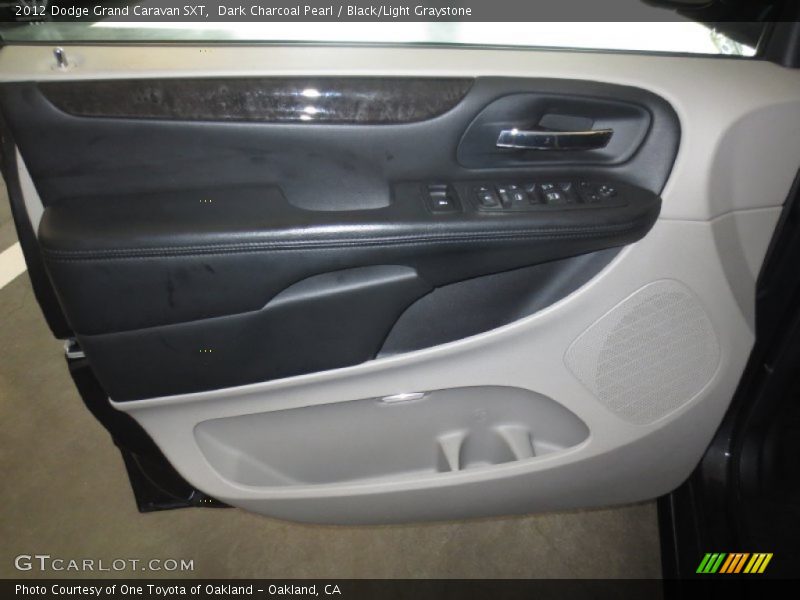 Dark Charcoal Pearl / Black/Light Graystone 2012 Dodge Grand Caravan SXT