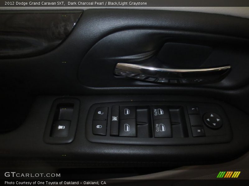 Dark Charcoal Pearl / Black/Light Graystone 2012 Dodge Grand Caravan SXT